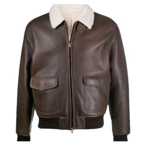 Classic Brown Shearling Jacket Sheepskin Jacket