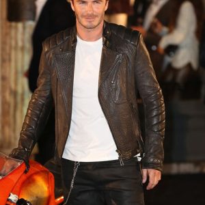 david becham leather jacket
