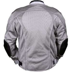 Summer Riding Motorcycle Grey Mesh Jacket Back